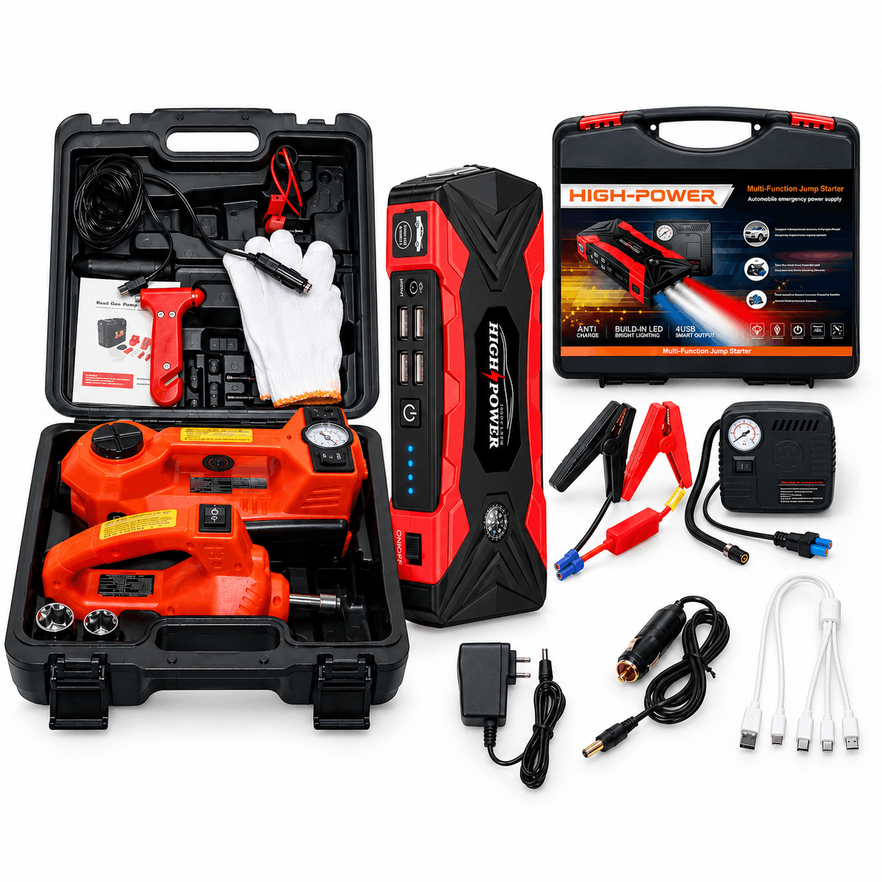 Electric Jack and Jumpstarter combo